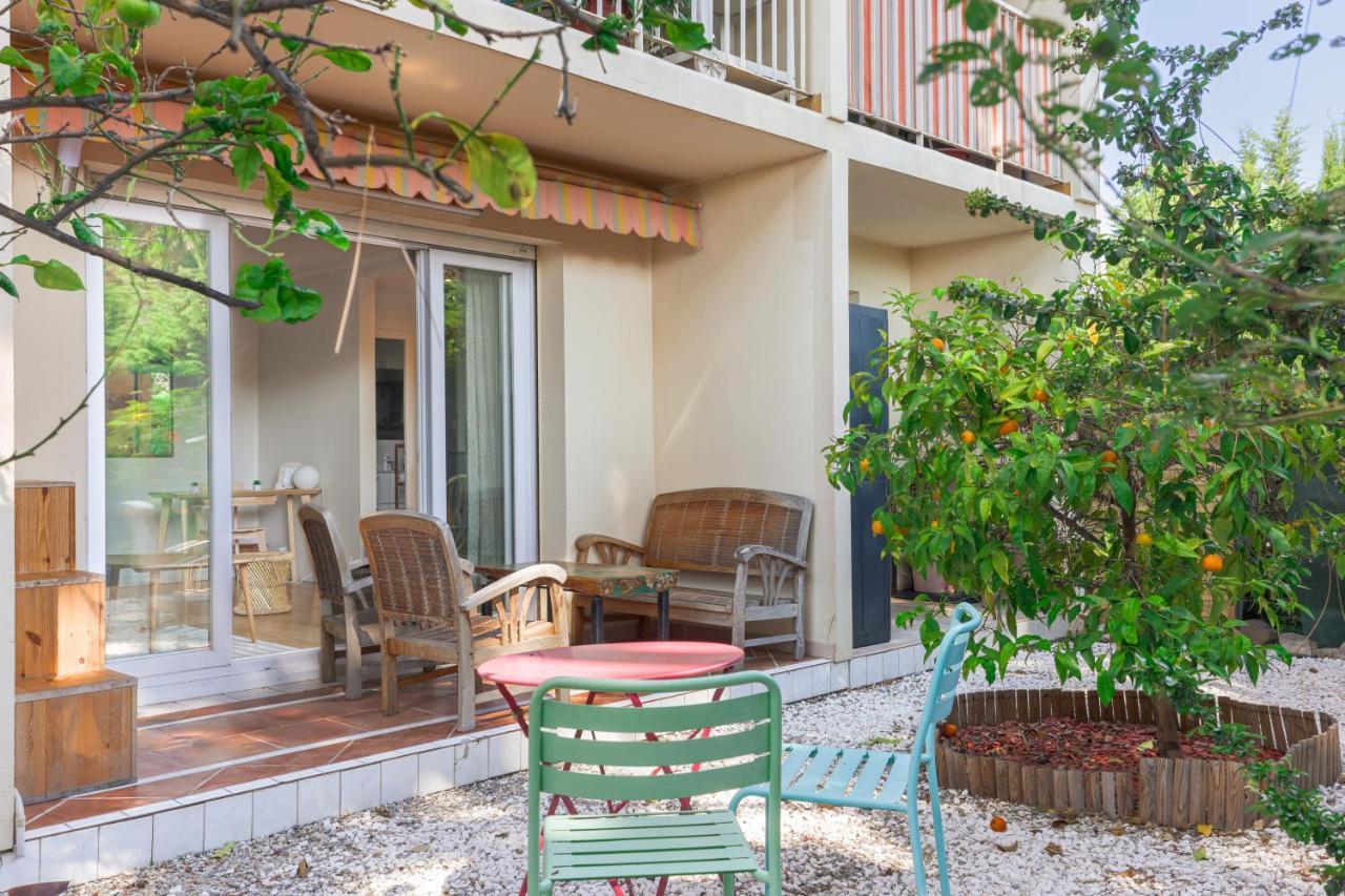 Beauvallon Plage - Magnifique T2 Avec Jardin, Proche Centre, Mer Антіб Екстер'єр фото